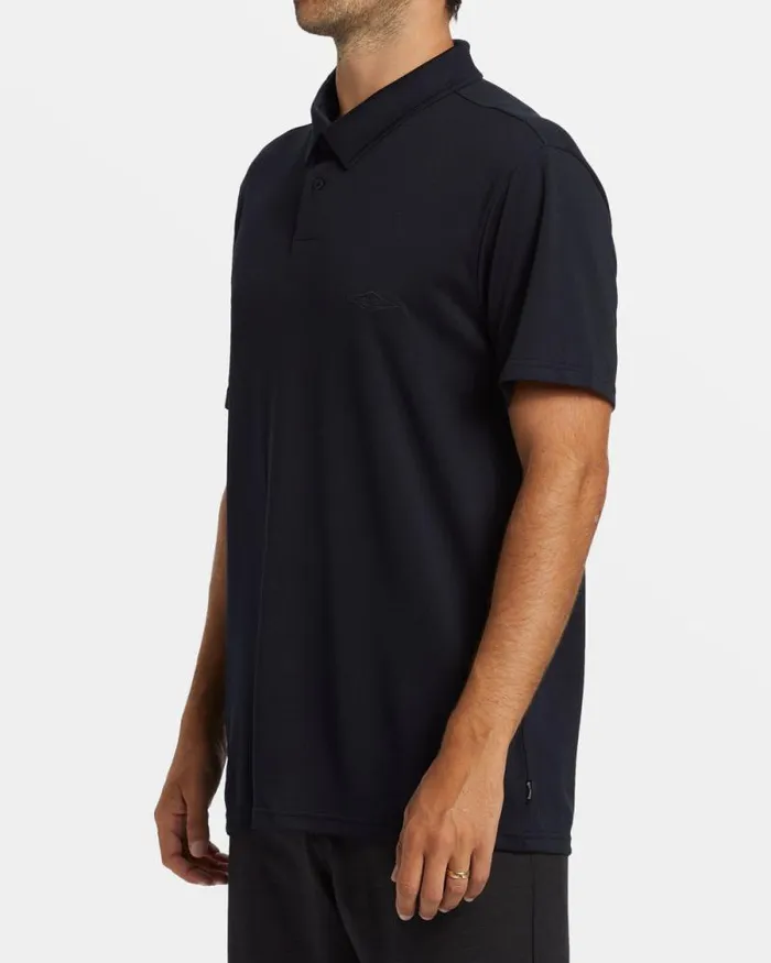 Billabong Wave Washed Essentials Offshore Short Sleeve Polo Tshirt Black 8211 Men Billabong Wave Washed Essentials Offshore Short Sleeve Polo Tshirt Black 8211 Men