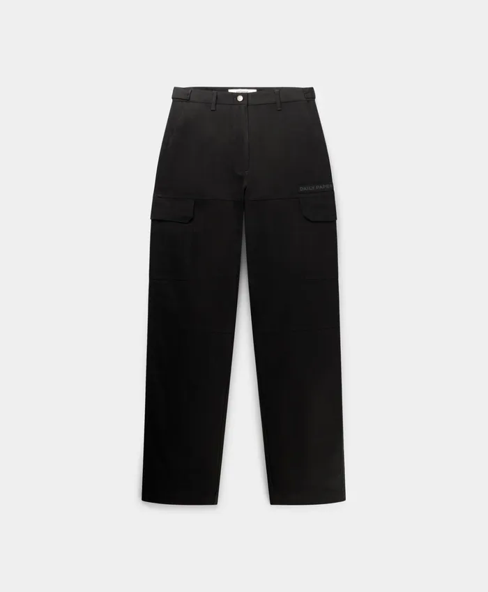 Black Ezea Women Cargo Pants Women Daily Paper Trousers