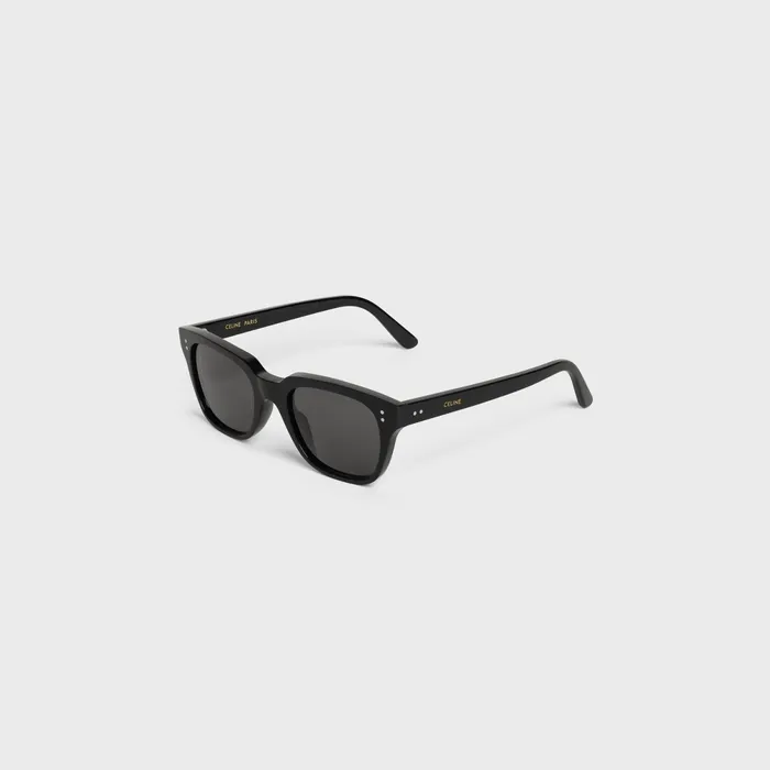 Black Frame 04 Sunglasses In Acetate With Polarized Lenses Black Men CELINE SUNGLASSES