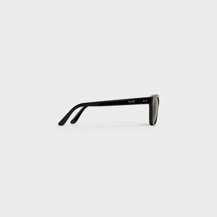 Black Frame 04 Sunglasses In Acetate With Polarized Lenses Black Men CELINE SUNGLASSES