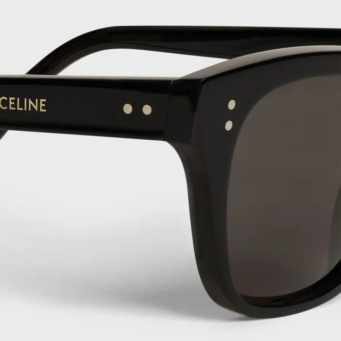 Black Frame 04 Sunglasses In Acetate With Polarized Lenses Black Men CELINE SUNGLASSES