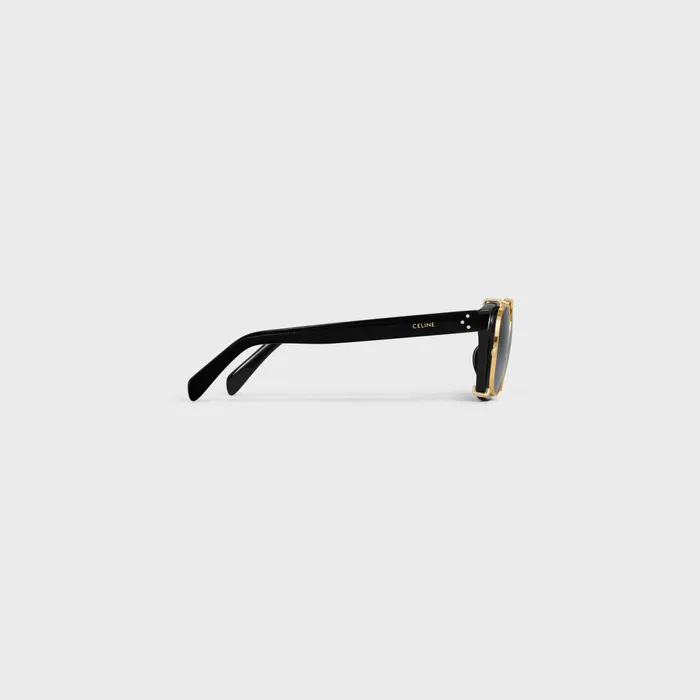 Black Frame 51 Sunglasses In Acetate With Metal Black Men CELINE SUNGLASSES Black Frame 51 Sunglasses In Acetate With Metal Black Men CELINE SUNGLASSES