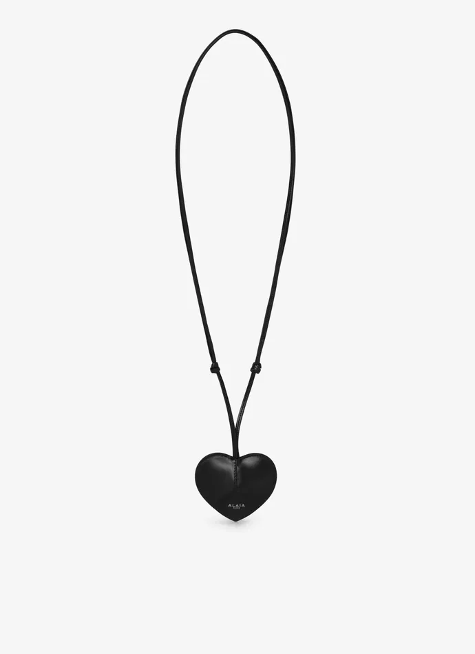 Black LE CUR BELL KEY HOLDER IN CALFSKIN Women Alaa Small Leather Goods