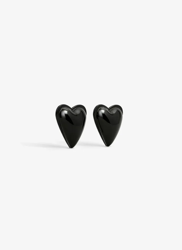 Black LE CUR BOMB EARRINGS Women Alaa Jewels
