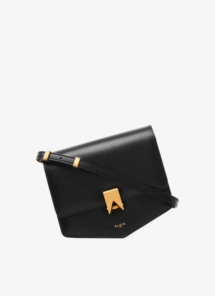 Black Le Papa Bag In Calfskin Women Alaa CrossBody Bags