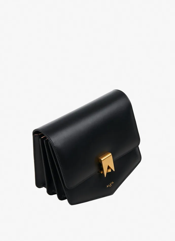 Black Le Papa Bag In Calfskin Women Alaa CrossBody Bags Black Le Papa Bag In Calfskin Women Alaa CrossBody Bags