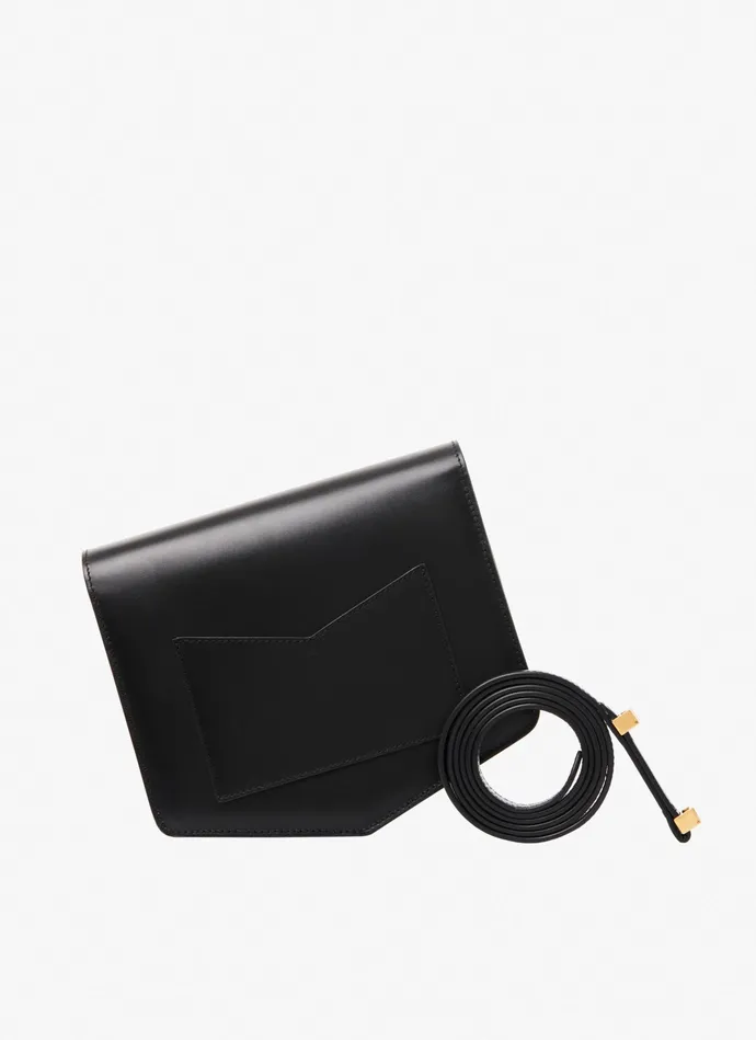 Black Le Papa Bag In Calfskin Women Alaa CrossBody Bags Black Le Papa Bag In Calfskin Women Alaa CrossBody Bags