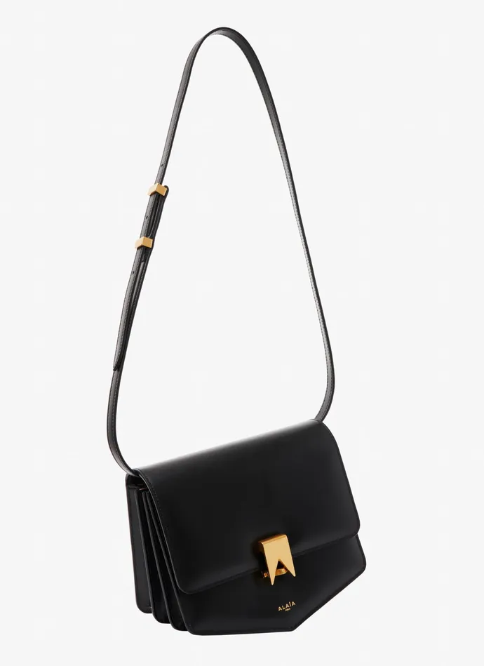 Black Le Papa Bag In Calfskin Women Alaa CrossBody Bags Black Le Papa Bag In Calfskin Women Alaa CrossBody Bags