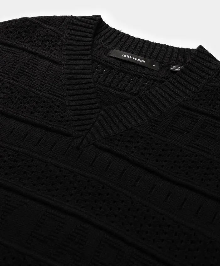 Black Rashidi Spencer Men Daily Paper Knitwear