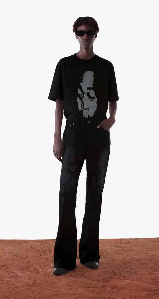 Black Wekafela Jeans Men Daily Paper Trousers