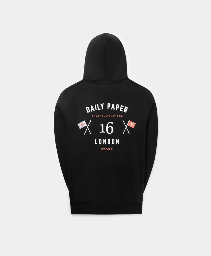 Black White London Flagship Store Hoody Men Daily Paper Hoodies and Sweaters