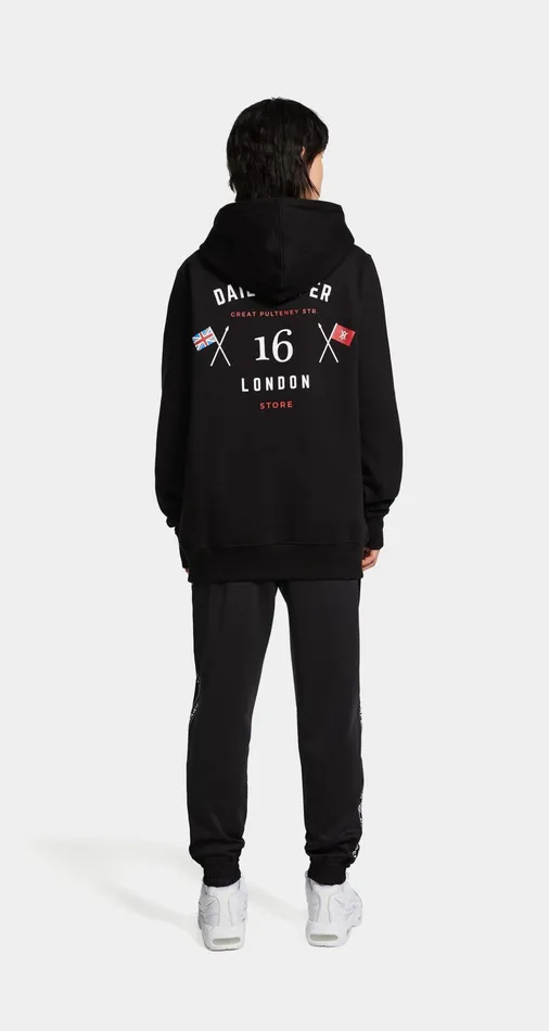 Black White London Flagship Store Hoody Men Daily Paper Hoodies and Sweaters