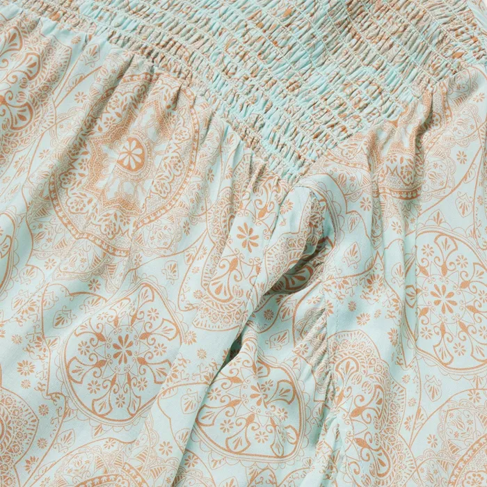 Blouses Women Stetson Mandala Print Peasant Blouse Blue