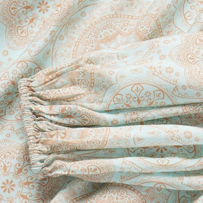 Blouses Women Stetson Mandala Print Peasant Blouse Blue