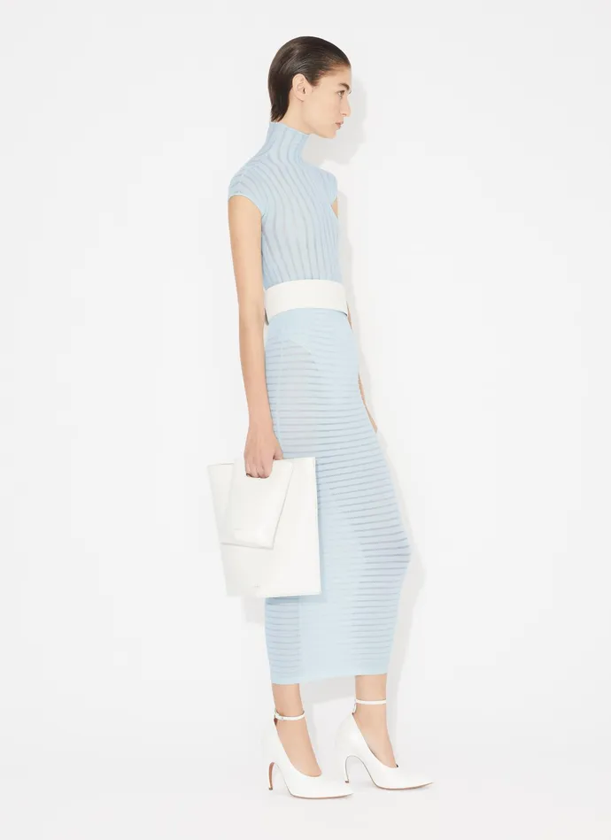 Blue STRIPPED TUBE SKIRT Women Alaa Skirts