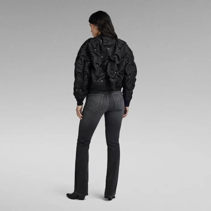 Bootcut and Flare Women GStar RAW Noxer Bootcut Jeans Worn In Black Moon