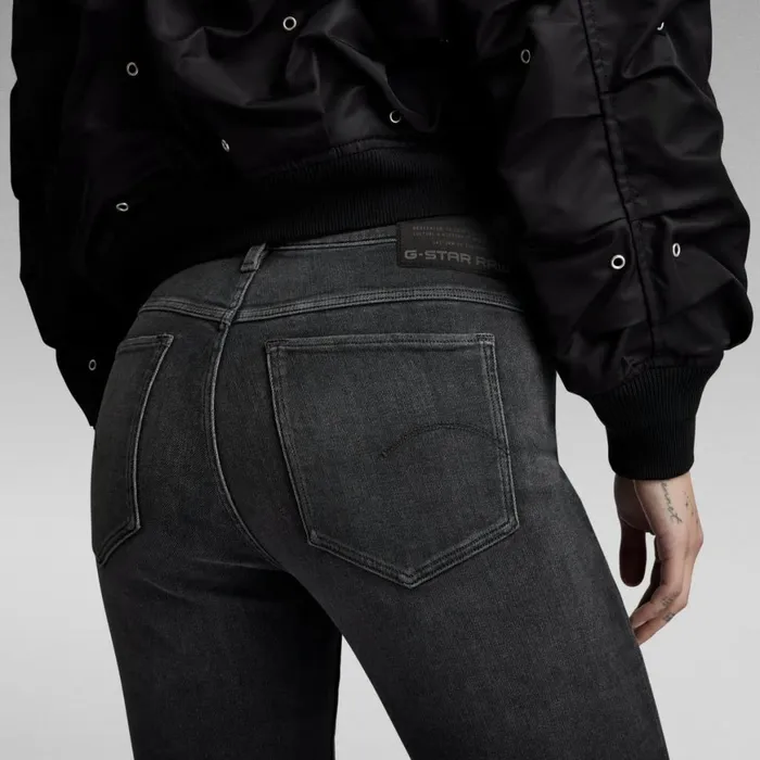 Bootcut and Flare Women GStar RAW Noxer Bootcut Jeans Worn In Black Moon