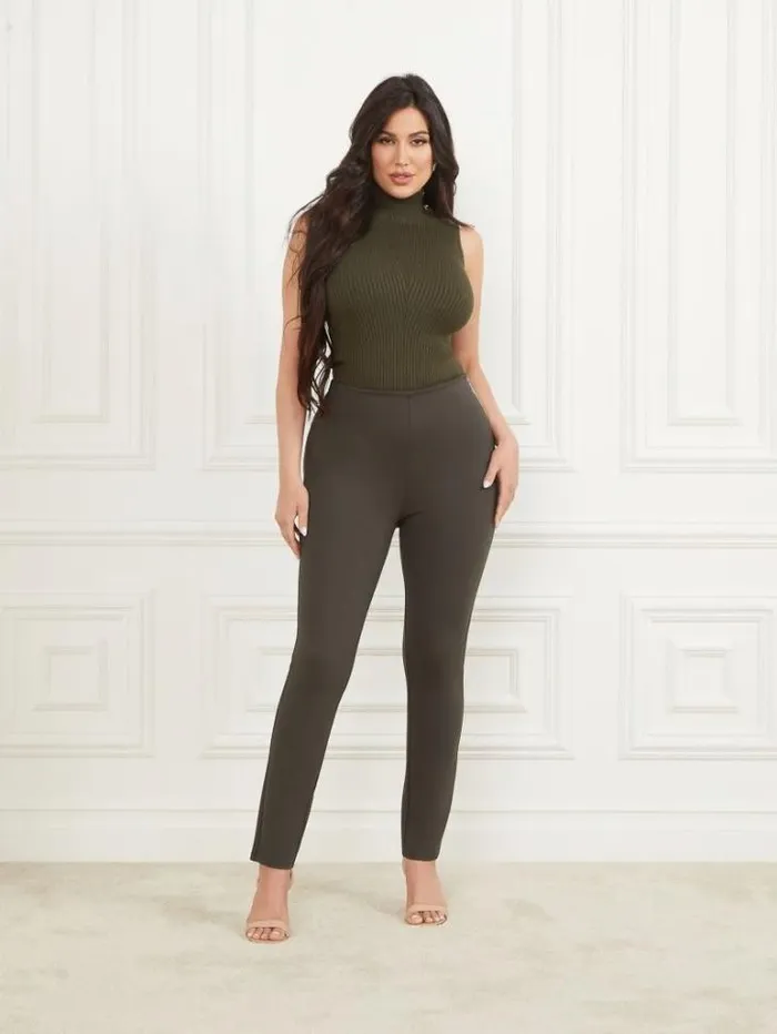 Bottoms Women Marciano Jane Ponte Legging 344 Olive Branch