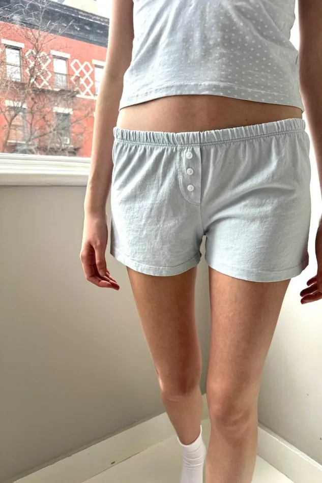 Brandy Melville Intimates Keira Striped Shorts Lightblue 8211 Women