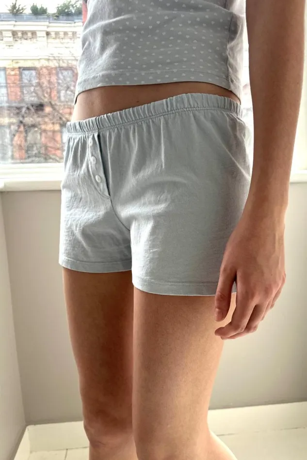Brandy Melville Intimates Keira Striped Shorts Lightblue 8211 Women
