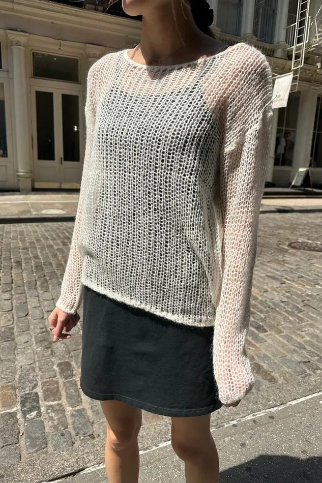 Brandy Melville Sweaters Colette Sweater Ivory 8211 Women