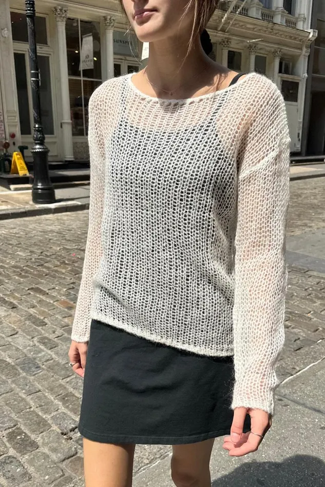 Brandy Melville Sweaters Colette Sweater Ivory 8211 Women