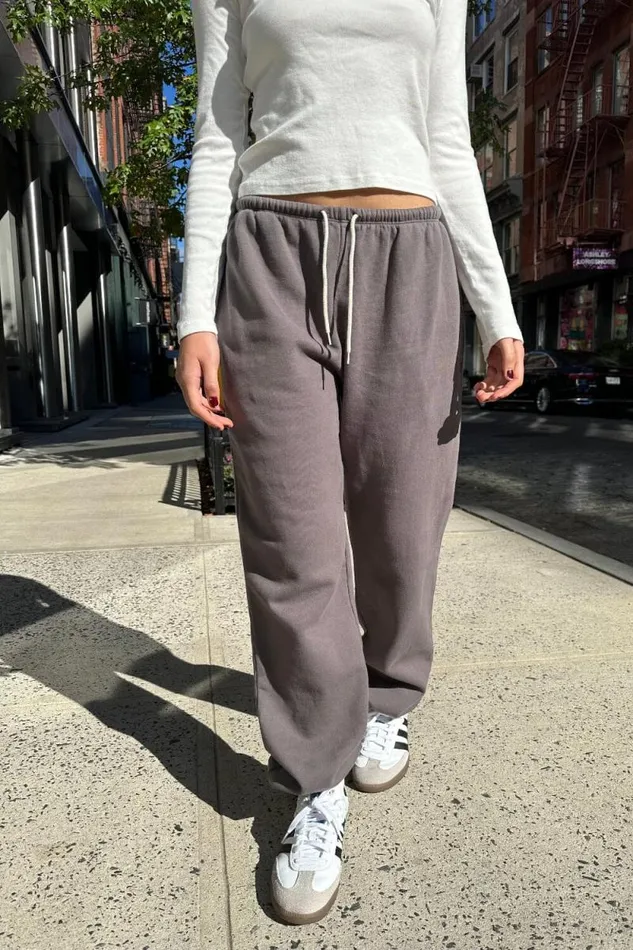 Brandy Melville Sweatpants and Sweatshirts Rosa Tie Sweatpants Dark Grey 8211 Women
