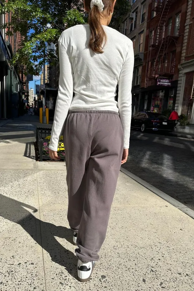 Brandy Melville Sweatpants and Sweatshirts Rosa Tie Sweatpants Dark Grey 8211 Women