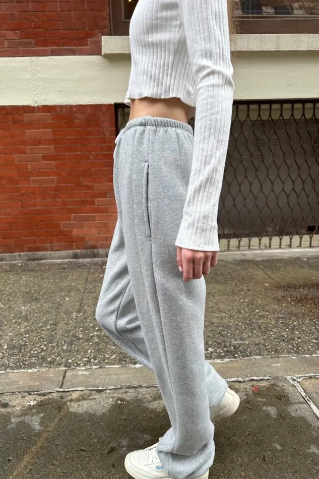 Brandy Melville Sweatpants and Sweatshirts Rosa Tie Sweatpants Heather Grey 8211 Women