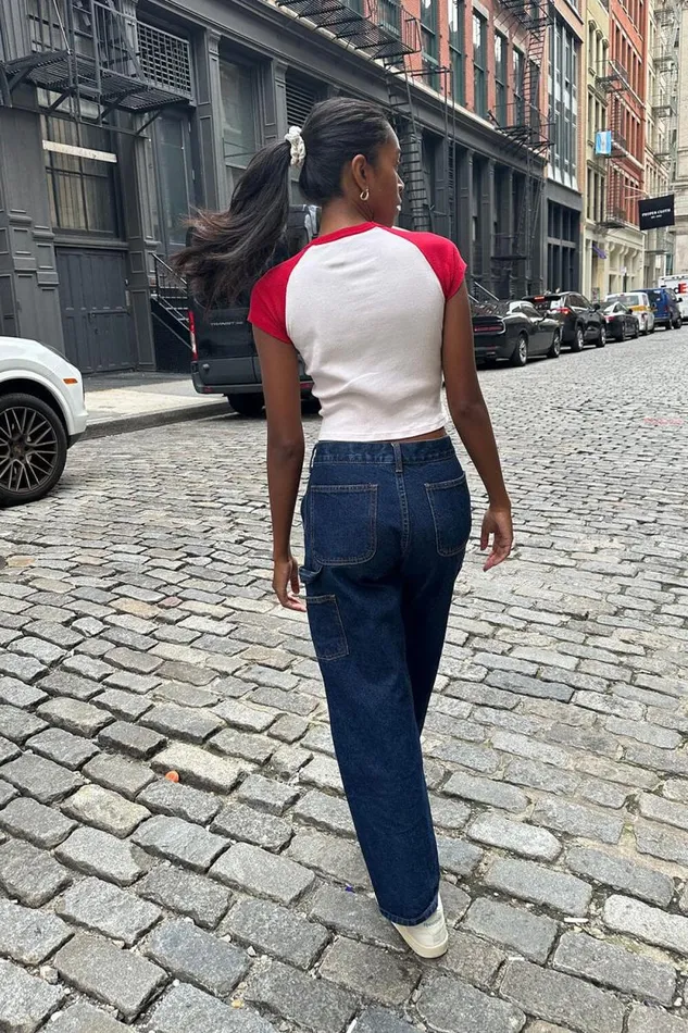 Brandy Melville Tops Bella 14 Top White Red 8211 Women