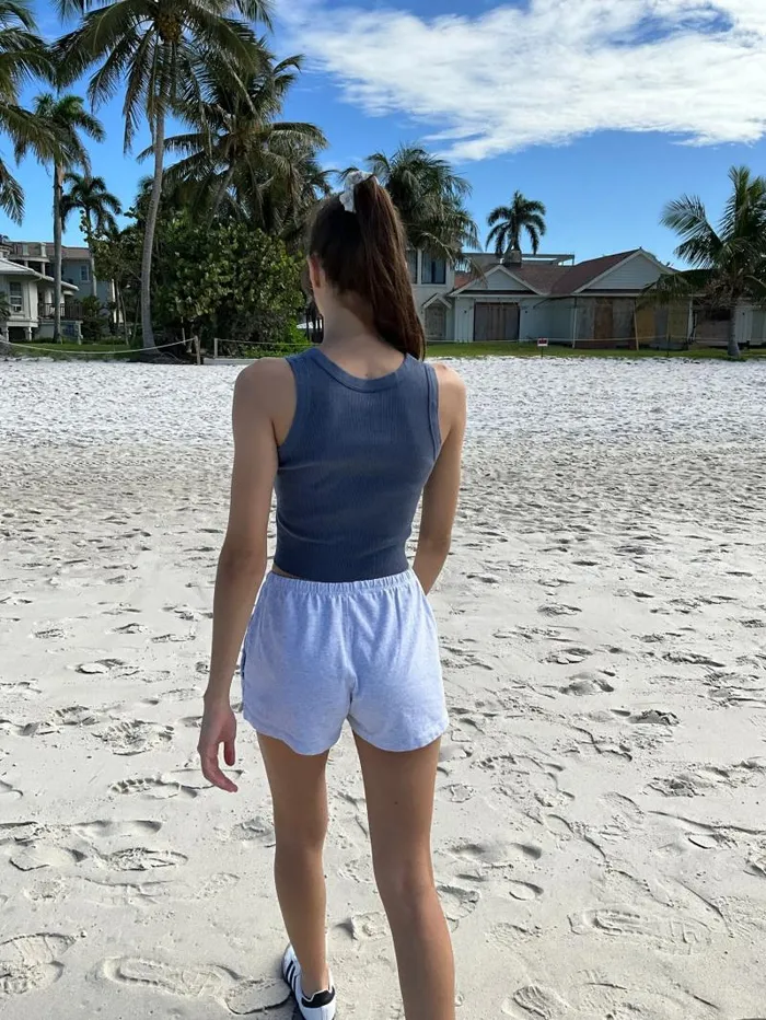 Brandy Melville Tops Connor Tank Dark Washed Blue 8211 Women