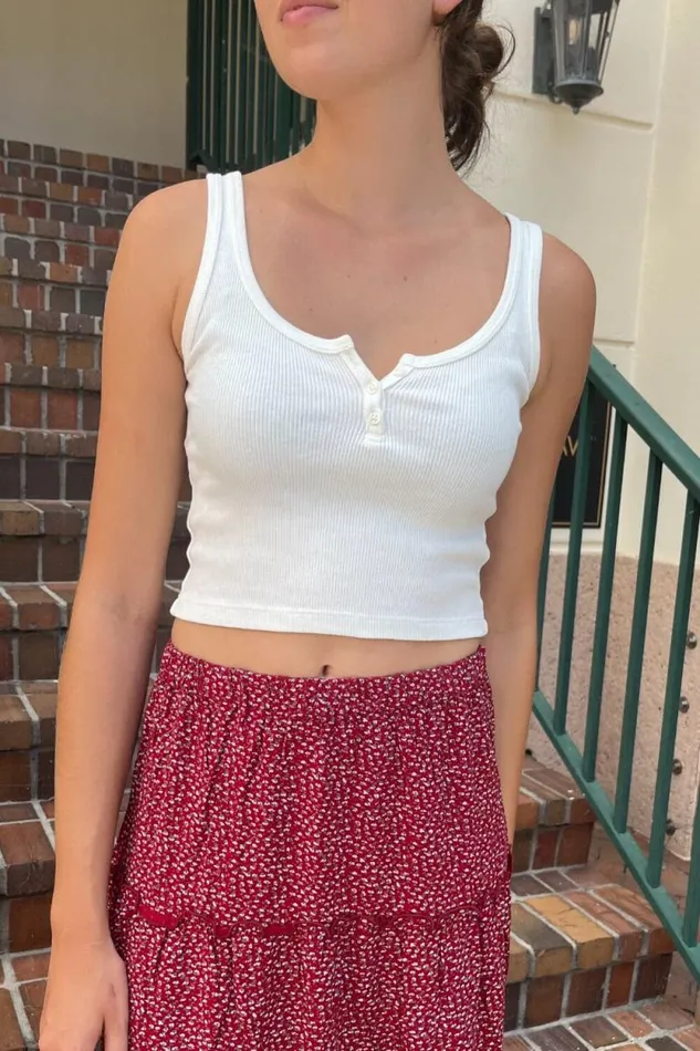 Brandy Melville Tops Dalis Tank White 8211 Women