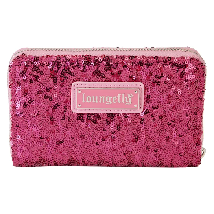 Breast Cancer Research Foundation Exclusive Pink Ribbon Sequin Zip Around Wallet Unisex Loungefly Bags and Wallets Breast Cancer Research Foundation Exclusive Pink Ribbon Sequin Zip Around Wallet Unisex Loungefly Bags and Wallets