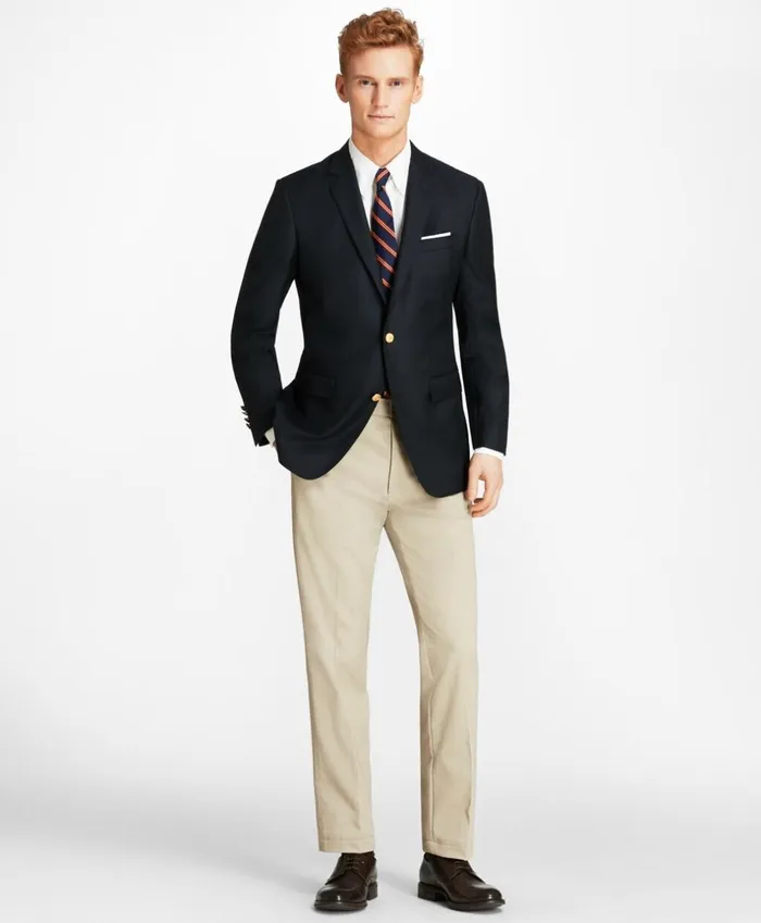 Brooks Brothers Blazers Country Club Milano Fit Saxxon Wool TwoButton Blazer Navy 8211 Men Brooks Brothers Blazers Country Club Milano Fit Saxxon Wool TwoButton Blazer Navy 8211 Men