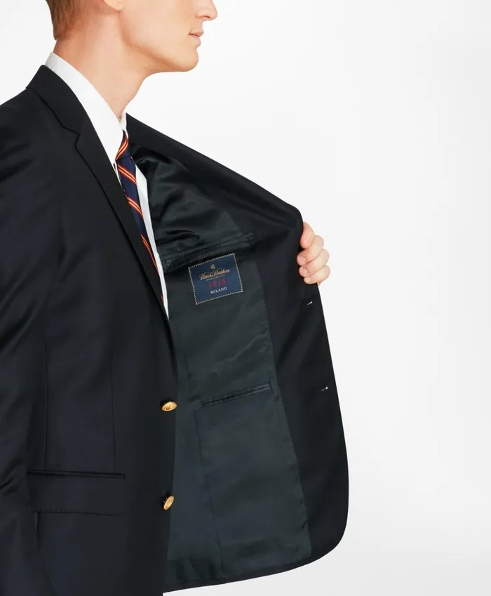 Brooks Brothers Blazers Country Club Milano Fit Saxxon Wool TwoButton Blazer Navy 8211 Men Brooks Brothers Blazers Country Club Milano Fit Saxxon Wool TwoButton Blazer Navy 8211 Men
