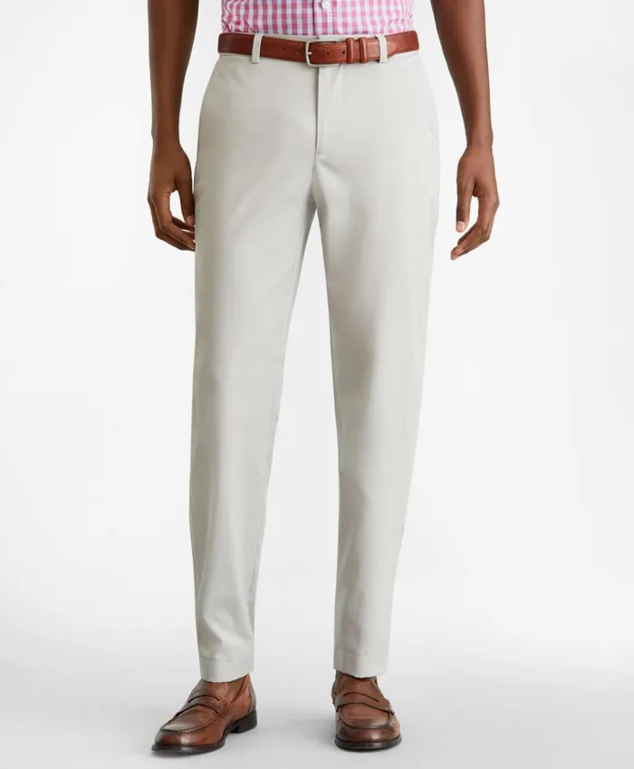 Brooks Brothers Casual Pants Milano Fit Tech Chino Pants Grey 8211 Men