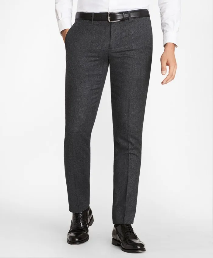 Brooks Brothers Casual Pants Soho Fit Washable Wool Pants Charcoal 8211 Men