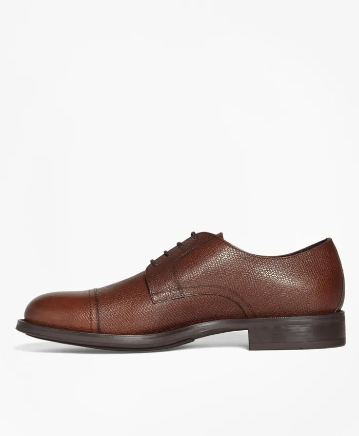 Brooks Brothers Dress and Casual Shoes 1818 Footwear Textured Leather Captoes Brown 8211 Men Brooks Brothers Dress and Casual Shoes 1818 Footwear Textured Leather Captoes Brown 8211 Men