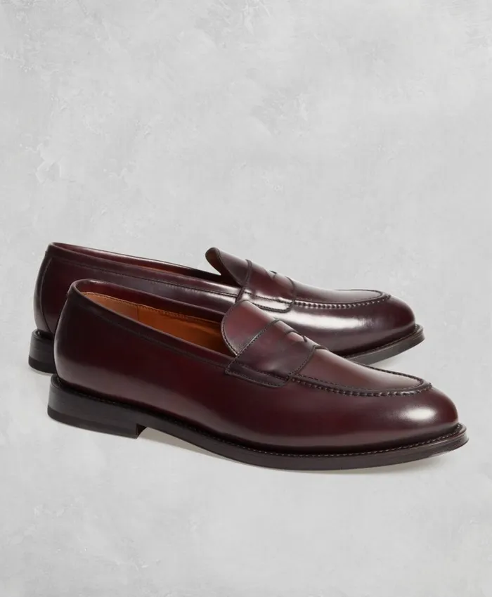 Brooks Brothers Dress and Casual Shoes Golden Fleece Cordovan Penny Loafers Burgundy 8211 Men Brooks Brothers Dress and Casual Shoes Golden Fleece Cordovan Penny Loafers Burgundy 8211 Men