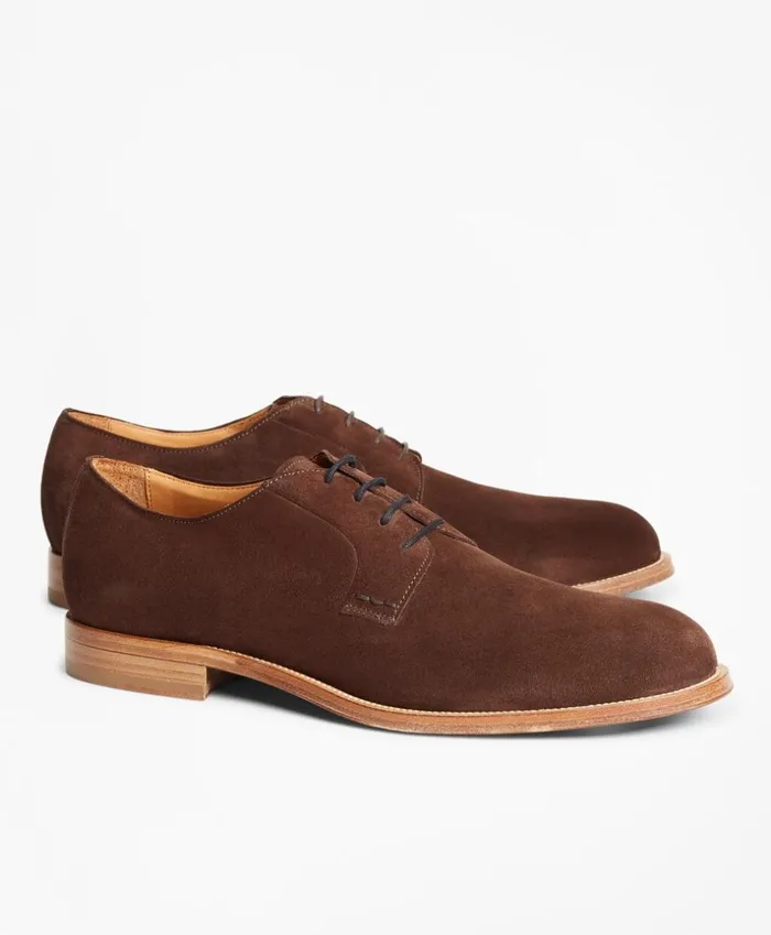 Brooks Brothers Dress and Casual Shoes Suede LaceUp Shoes Brown 8211 Men