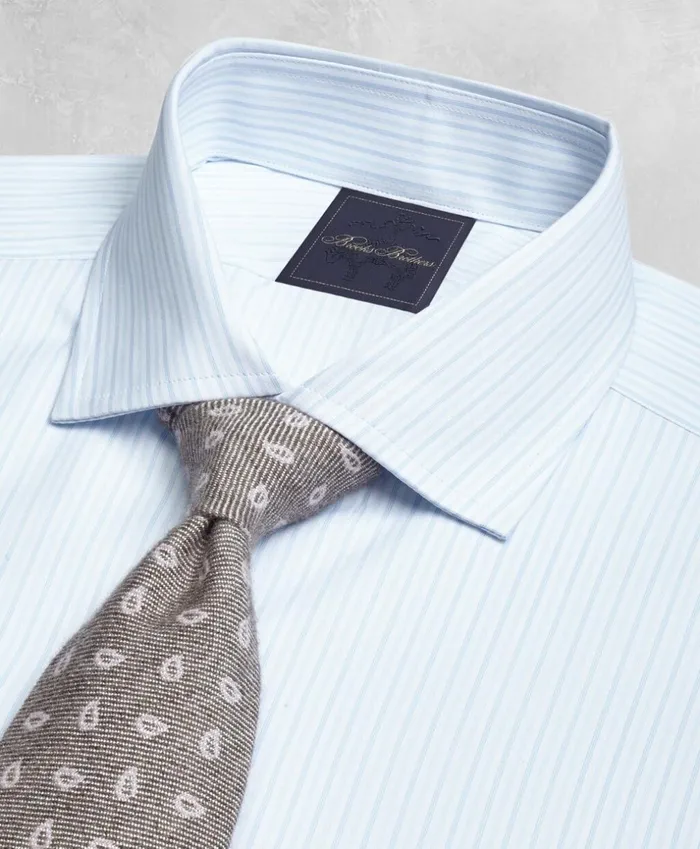 Brooks Brothers Dress Shirts Golden Fleece Milano SlimFit Dress Shirt English Collar TwoTone AlternatingStripe Blue 8211 Men Brooks Brothers Dress Shirts Golden Fleece Milano SlimFit Dress Shirt English Collar TwoTone AlternatingStripe Blue 8211 Men