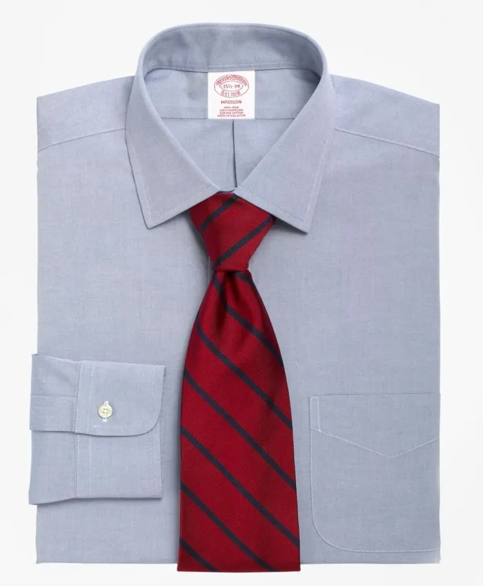 Brooks Brothers Dress Shirts Madison ClassicFit Dress Shirt NonIron Spread Collar Blue 8211 Men Brooks Brothers Dress Shirts Madison ClassicFit Dress Shirt NonIron Spread Collar Blue 8211 Men