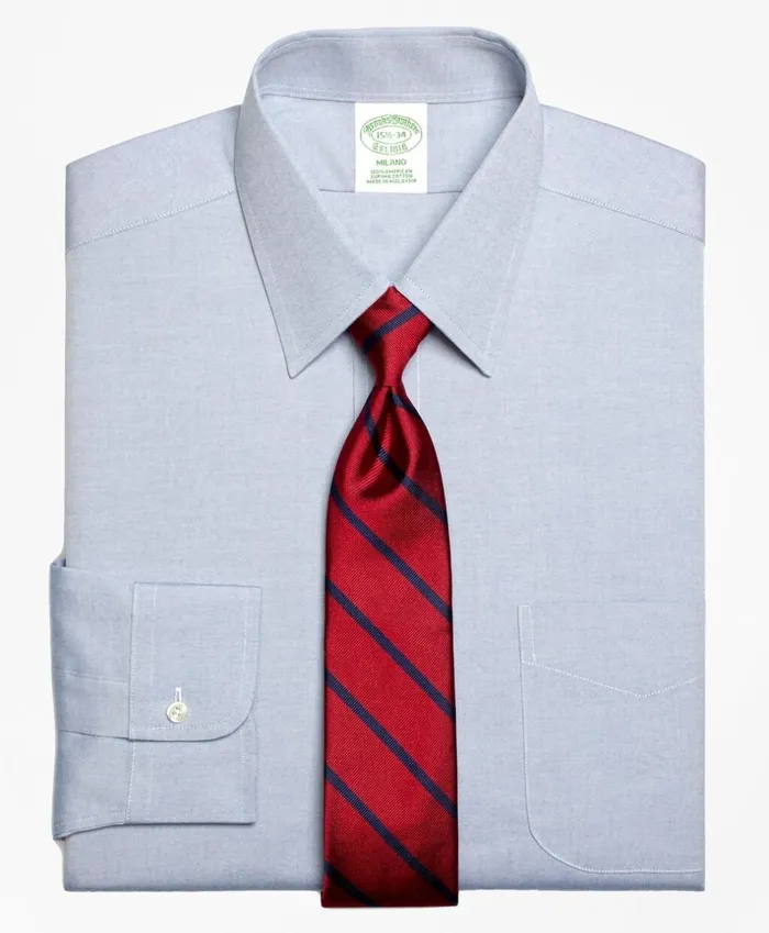 Brooks Brothers Dress Shirts Milano SlimFit Dress Shirt Forward Point Collar Blue 8211 Men Brooks Brothers Dress Shirts Milano SlimFit Dress Shirt Forward Point Collar Blue 8211 Men