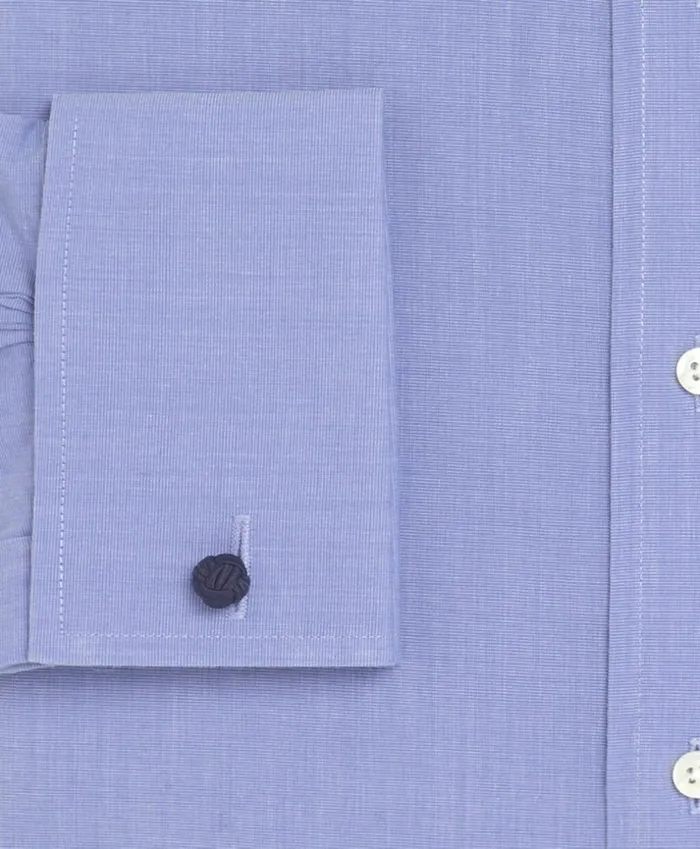 Brooks Brothers Dress Shirts Milano SlimFit Dress Shirt NonIron Spread Collar French Cuff Blue 8211 Men Brooks Brothers Dress Shirts Milano SlimFit Dress Shirt NonIron Spread Collar French Cuff Blue 8211 Men