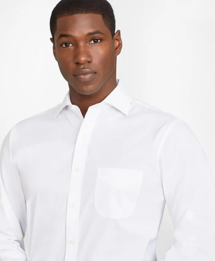 Brooks Brothers Dress Shirts Regent Fitted Dress Shirt Performance NonIron With COOLMAX English Spread Collar Broadcloth White 8211 Men Brooks Brothers Dress Shirts Regent Fitted Dress Shirt Performance NonIron With COOLMAX English Spread Collar Broadcloth White 8211 Men