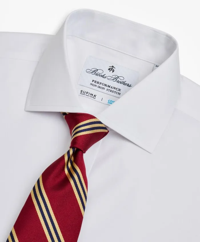 Brooks Brothers Dress Shirts Regent Fitted Dress Shirt Performance NonIron With COOLMAX English Spread Collar Broadcloth White 8211 Men Brooks Brothers Dress Shirts Regent Fitted Dress Shirt Performance NonIron With COOLMAX English Spread Collar Broadcloth White 8211 Men