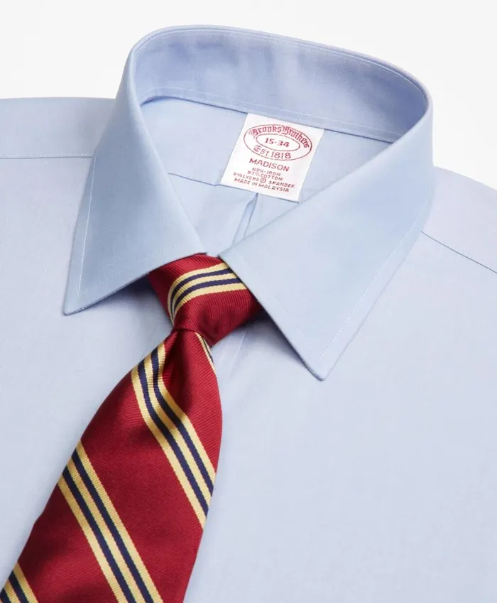 Brooks Brothers Dress Shirts Stretch Madison ClassicFit Dress Shirt NonIron Pinpoint Spread Collar Blue 8211 Men Brooks Brothers Dress Shirts Stretch Madison ClassicFit Dress Shirt NonIron Pinpoint Spread Collar Blue 8211 Men