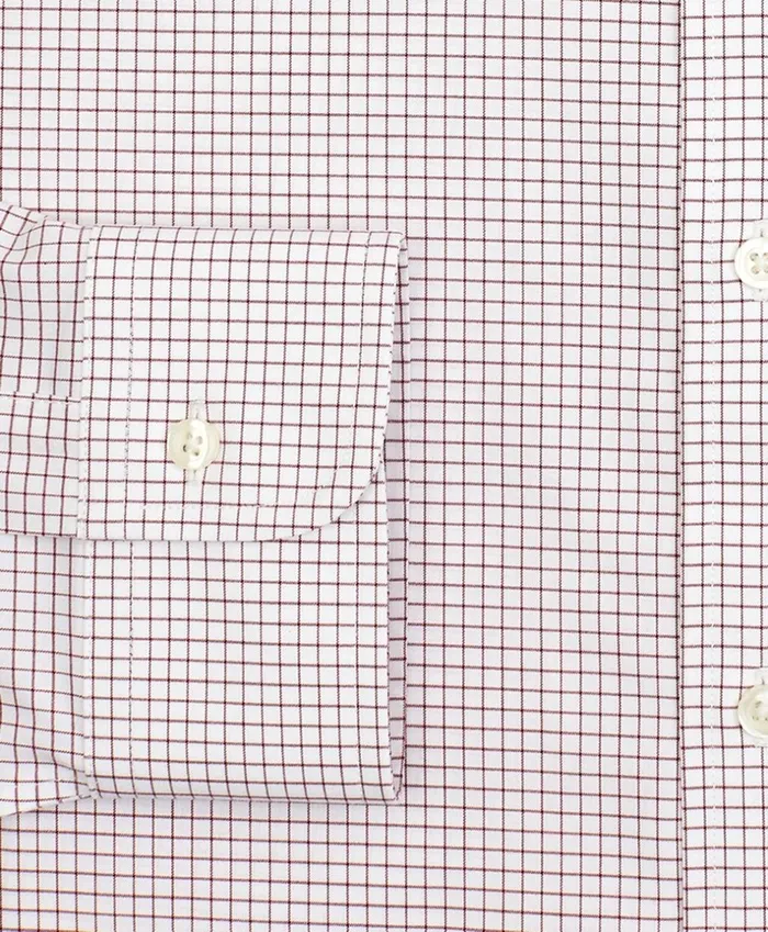 Brooks Brothers Dress Shirts Stretch Regent Fitted Dress Shirt NonIron Poplin Ainsley Collar Small Grid Check Red 8211 Men Brooks Brothers Dress Shirts Stretch Regent Fitted Dress Shirt NonIron Poplin Ainsley Collar Small Grid Check Red 8211 Men