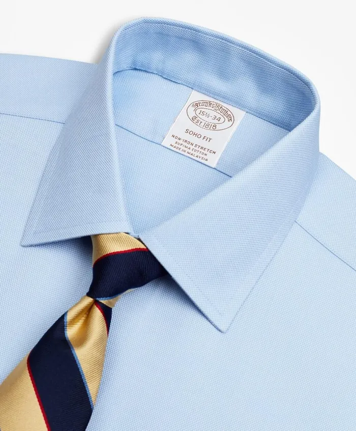 Brooks Brothers Dress Shirts Stretch Soho ExtraSlimFit Dress Shirt NonIron Royal Oxford Ainsley Collar Light Blue 8211 Men Brooks Brothers Dress Shirts Stretch Soho ExtraSlimFit Dress Shirt NonIron Royal Oxford Ainsley Collar Light Blue 8211 Men