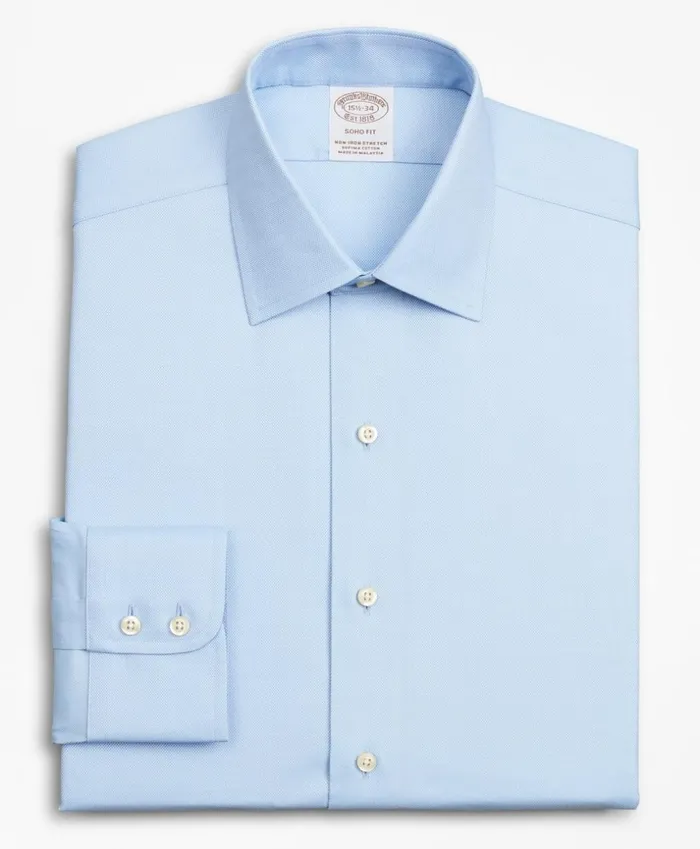 Brooks Brothers Dress Shirts Stretch Soho ExtraSlimFit Dress Shirt NonIron Royal Oxford Ainsley Collar Light Blue 8211 Men Brooks Brothers Dress Shirts Stretch Soho ExtraSlimFit Dress Shirt NonIron Royal Oxford Ainsley Collar Light Blue 8211 Men
